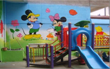 宣威幼儿园室外彩绘